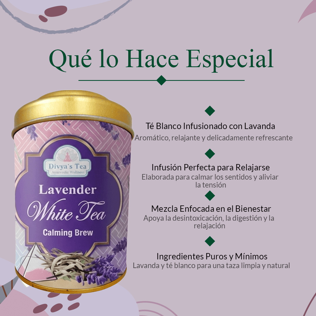 Lavender White Tea | Mezcla Calmante de Bienestar