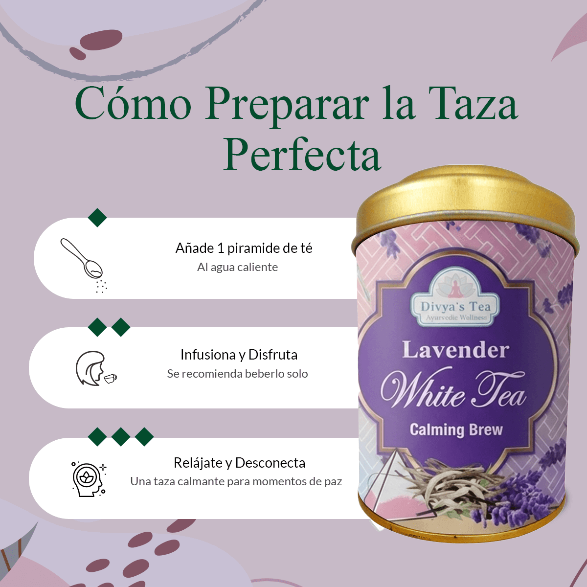 Lavender White Tea | Mezcla Calmante de Bienestar