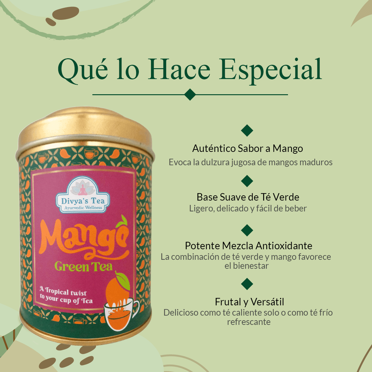 Mango Green Tea | Mezcla Frutal Rica en Antioxidantes